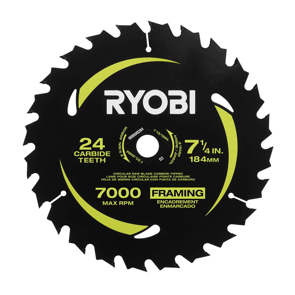 4 PC. 7-1/4" x 24T CARBIDE TEETH THIN KERF CIRCULAR SAW BLADE SET - Image 2