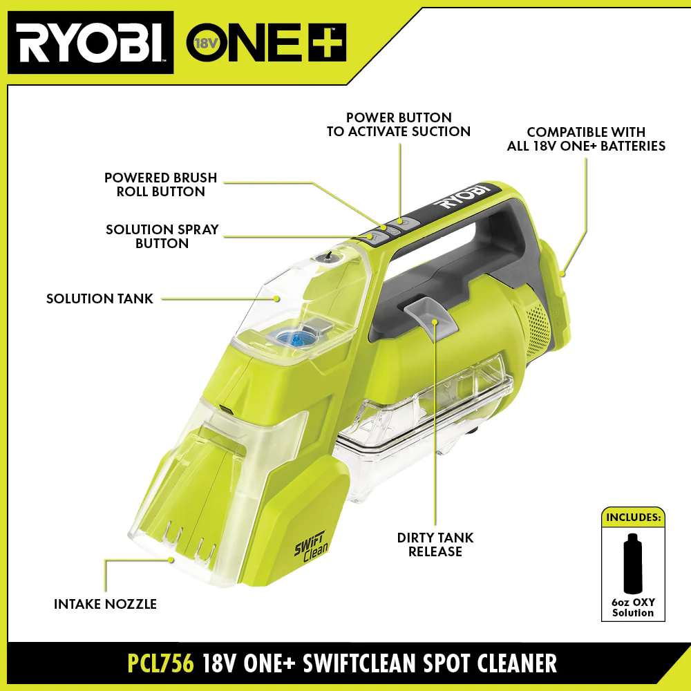 18V ONE+ SWIFTCLEAN SPOT CLEANER KIT - Image 2