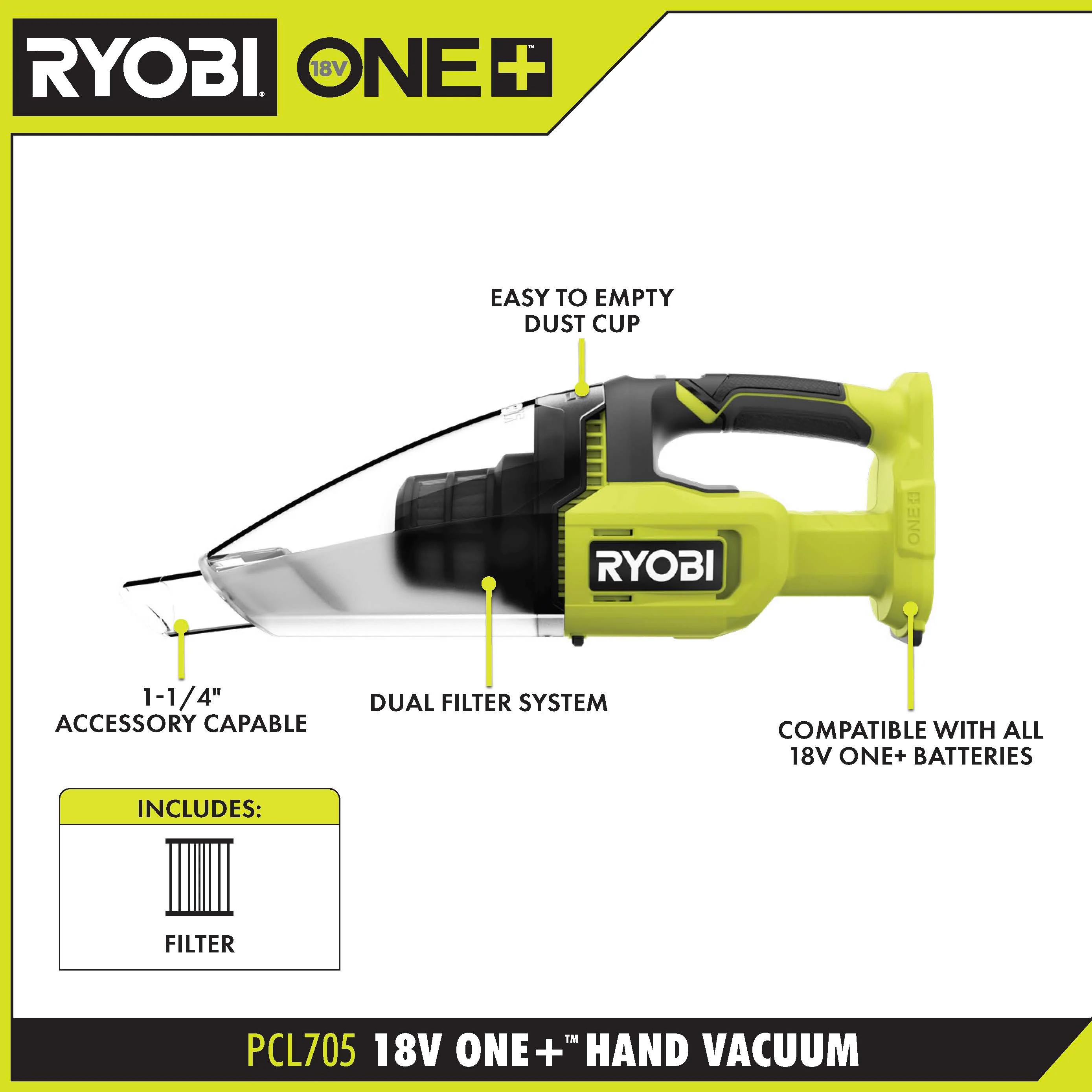 18V ONE+ HAND VACUUM KIT - Image 2