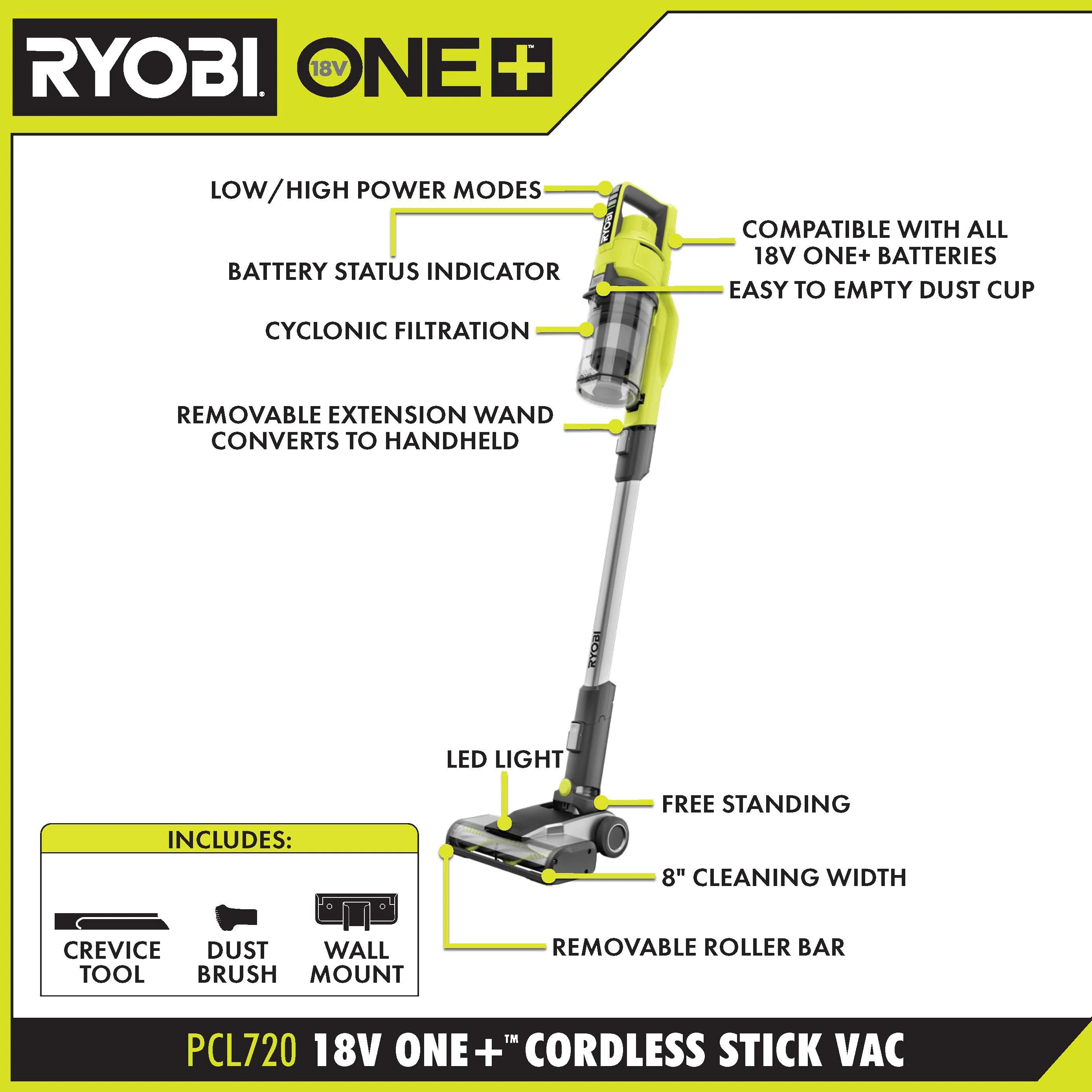 18V ONE+ STICK VACUUM KIT - Image 2