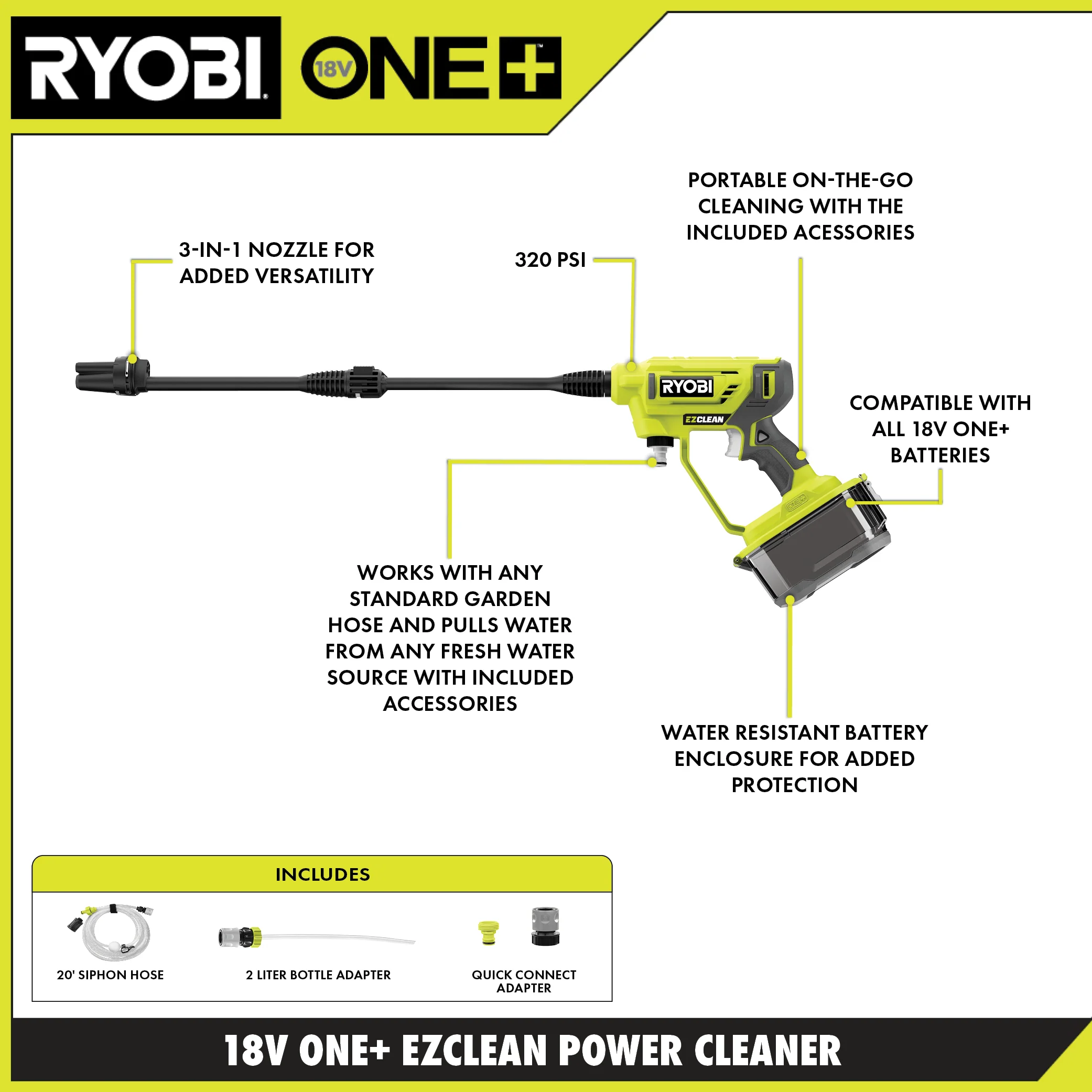 18V ONE+ EZCLEAN POWER CLEANER - Image 2